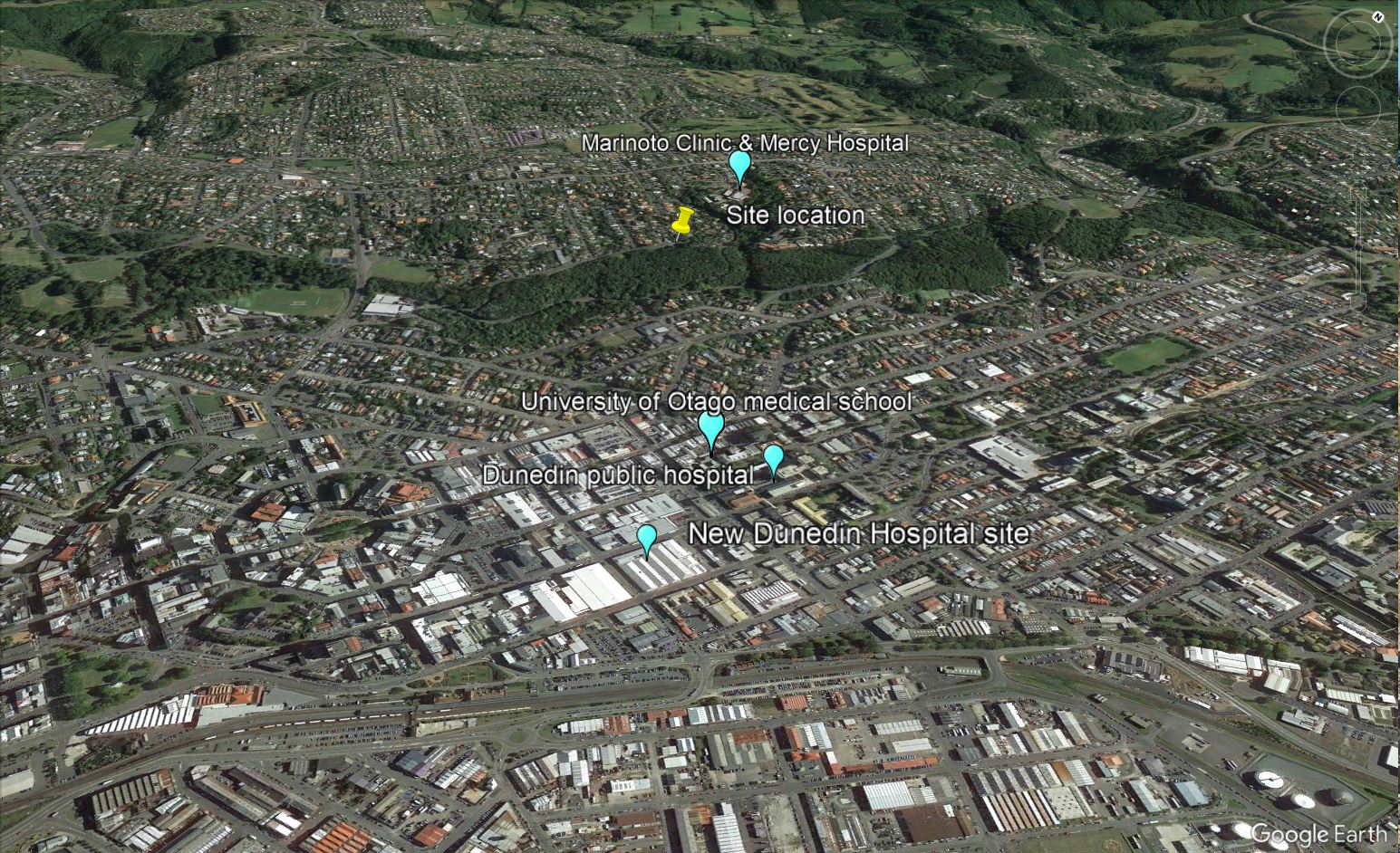 Medical facilities close to the exclusive Dunottar real estate subdivision for sale, Māori, Dunedin, New Zealand